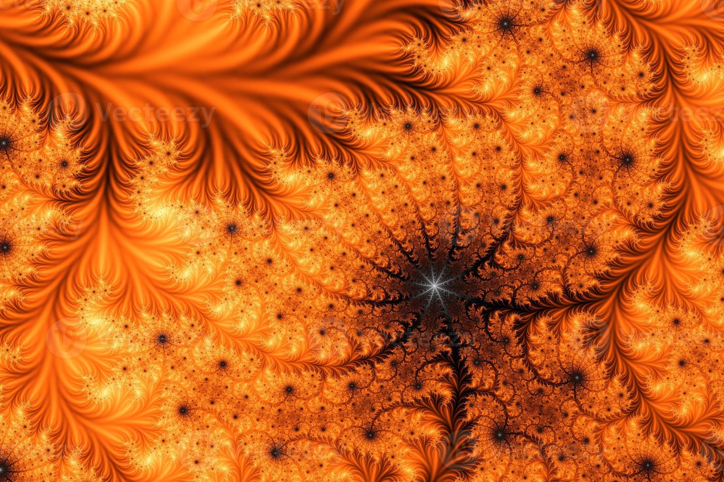 hermoso zoom en el infinito conjunto matemático mandelbrot fractal. foto