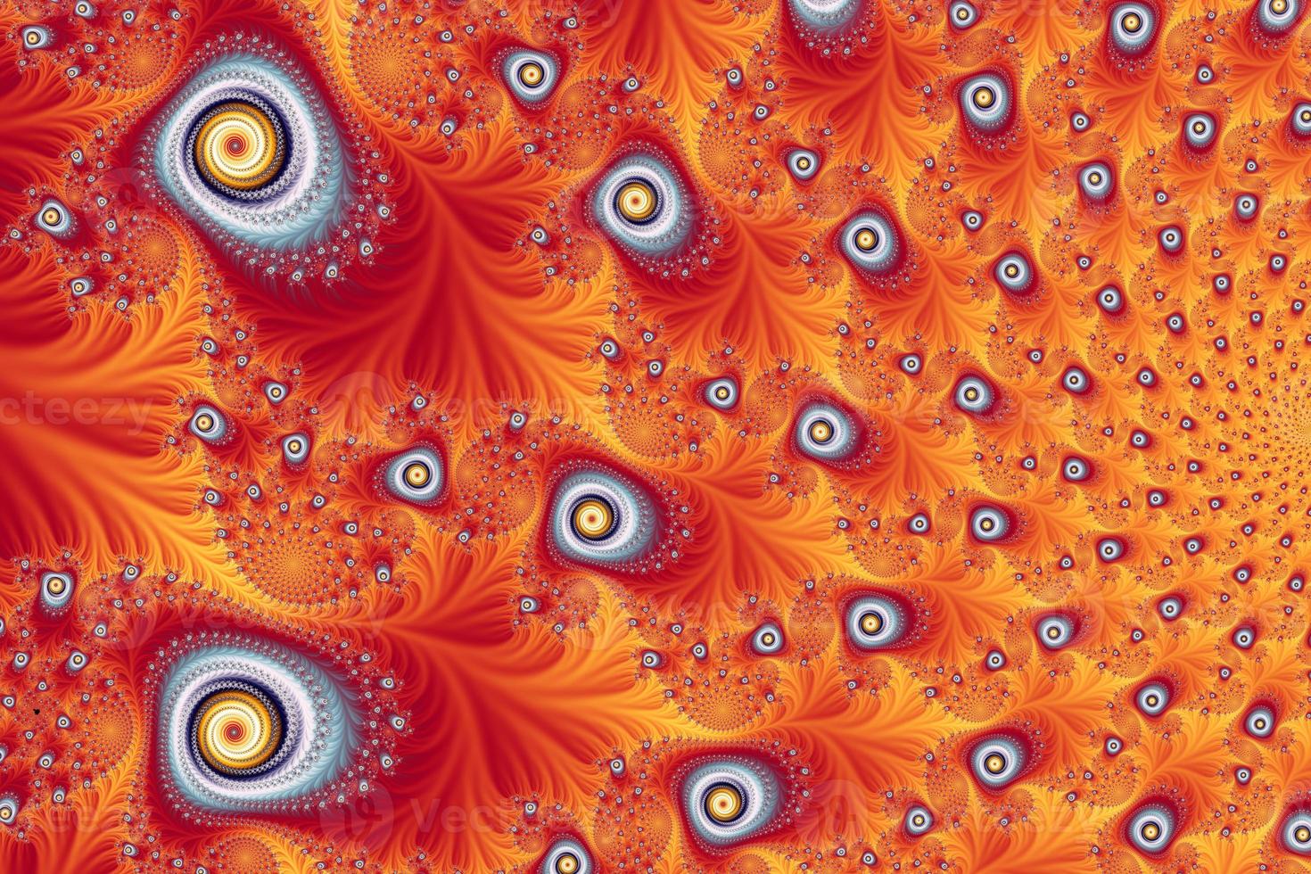 Beautiful zoom into the infinite mathematical mandelbrot set fractal. photo