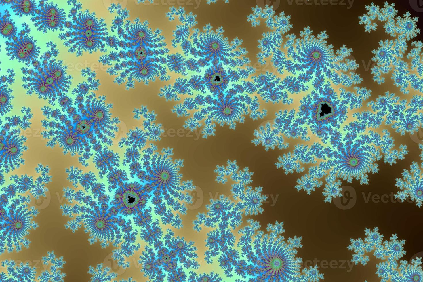 hermoso zoom en el infinito conjunto matemático mandelbrot fractal. foto