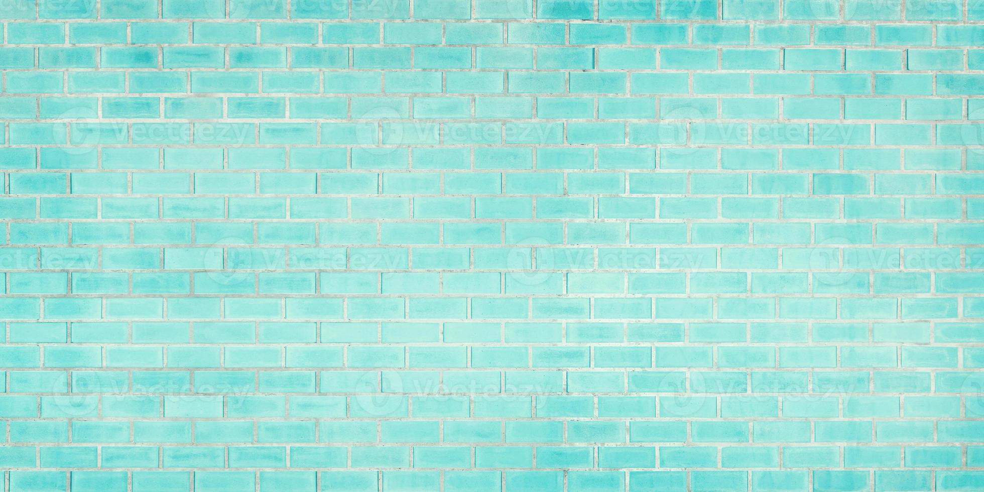 Old blue brick texture detail background. Paint brickwork wall and copy space. photo