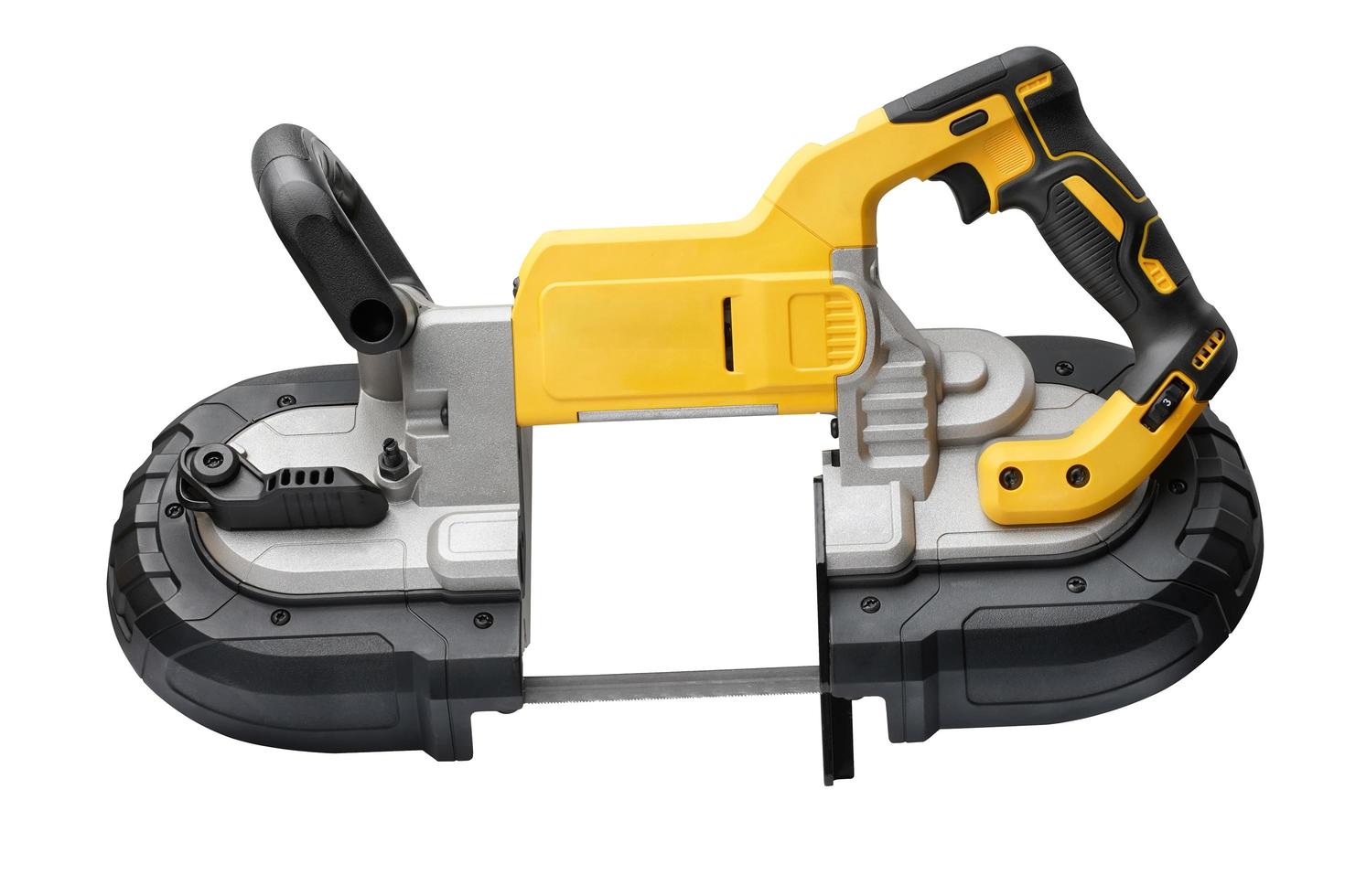 Power tool .Deep Cut and Compact Band Saws , cordless band saws on white background photo