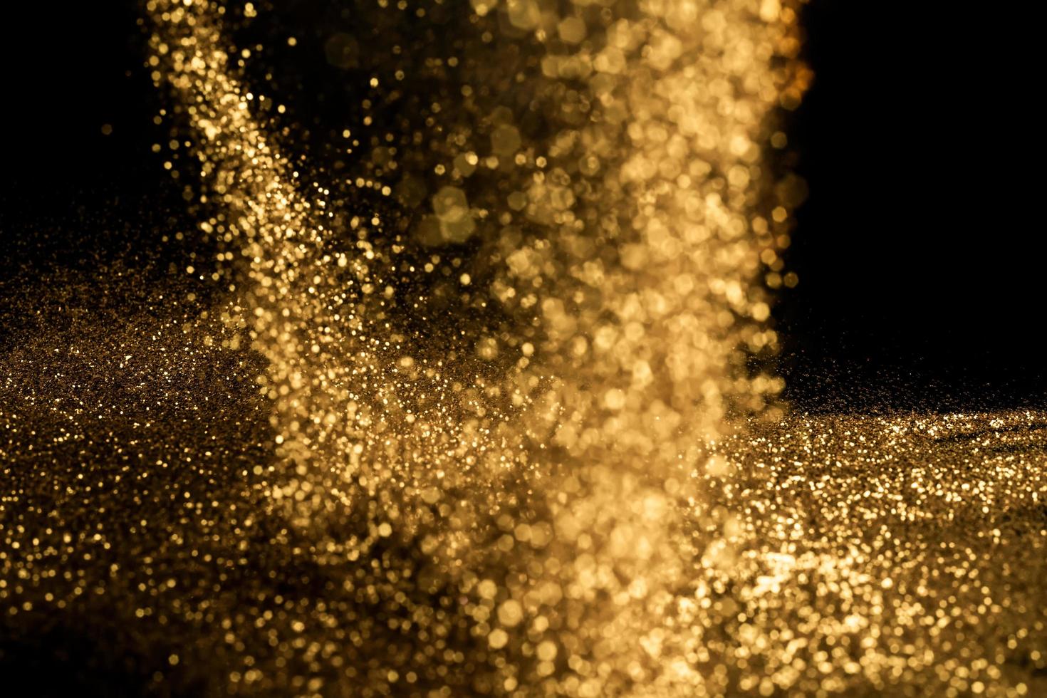 Gold particle dust for background photo