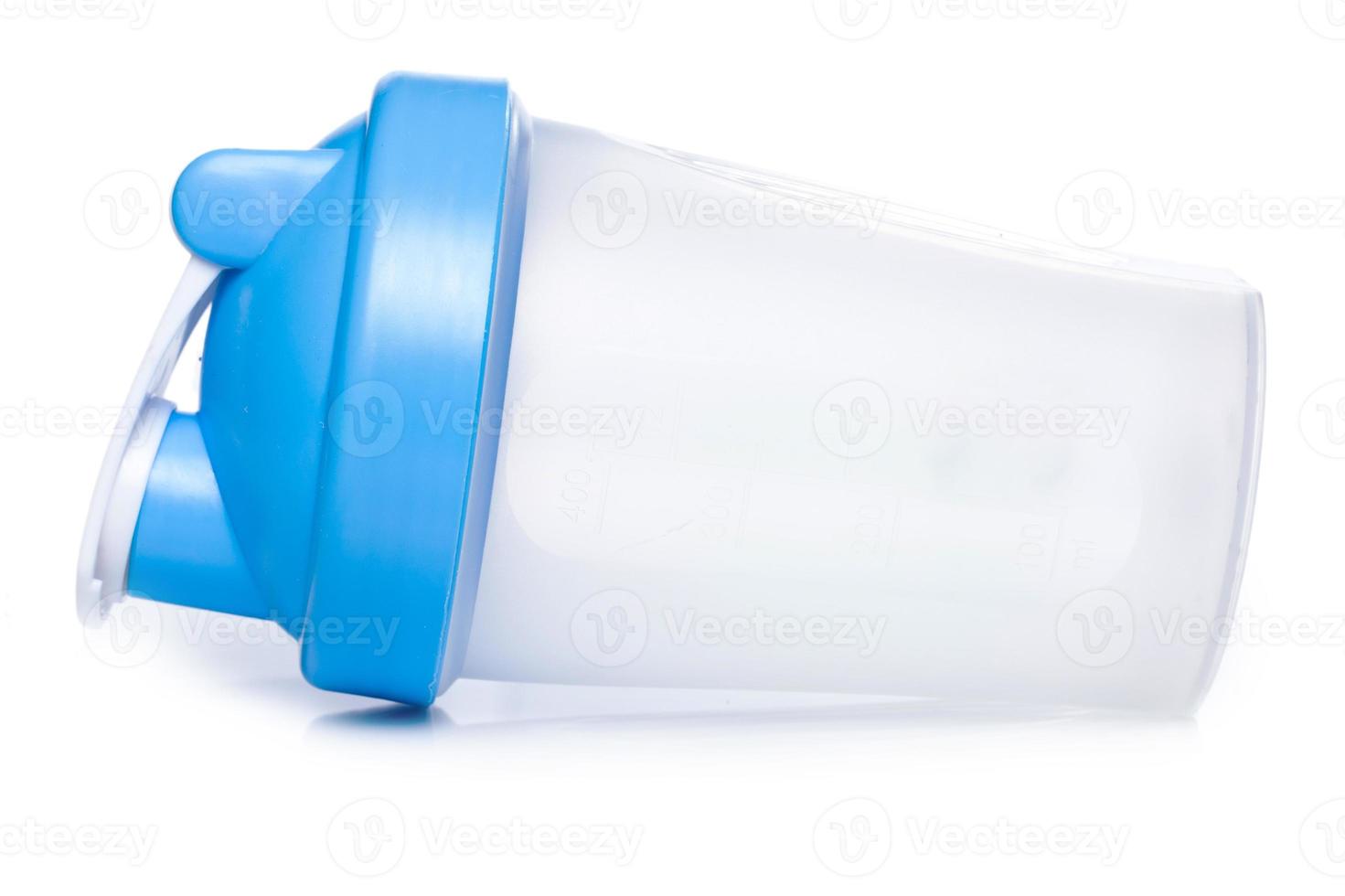 Empty protein shaker photo