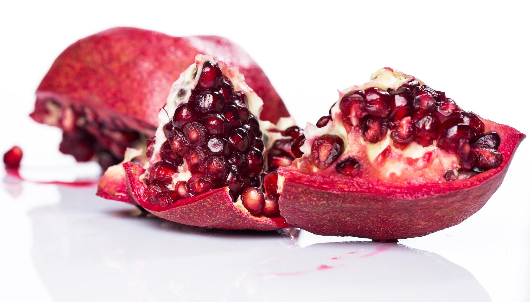 Fresh ripe pomegranate photo