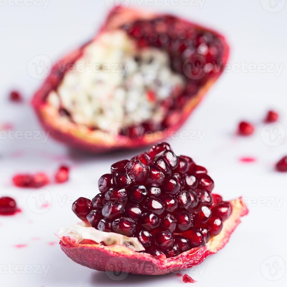 Fresh ripe pomegranate photo