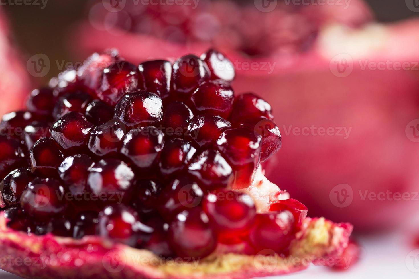 Fresh ripe pomegranate photo