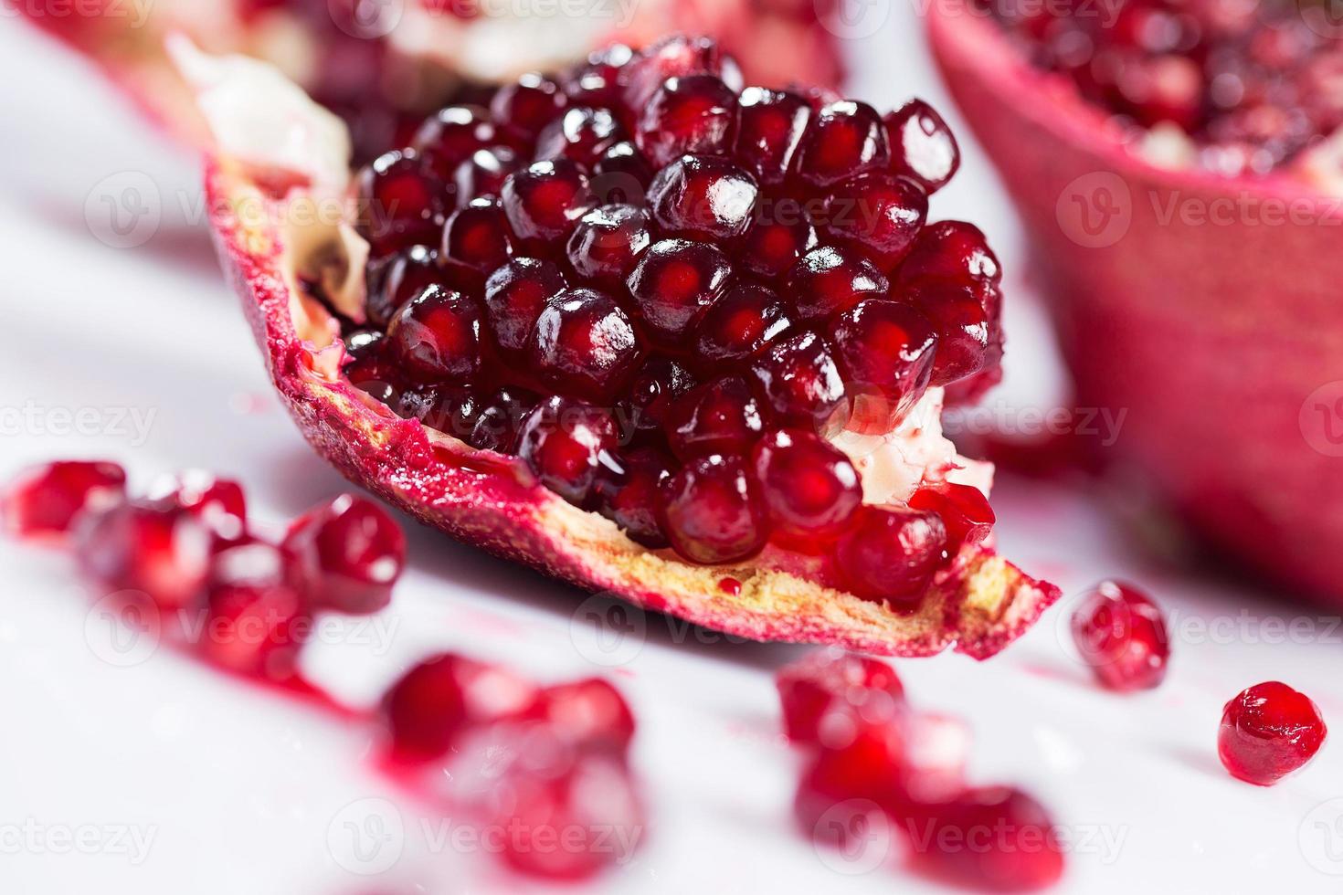 Fresh ripe pomegranate photo