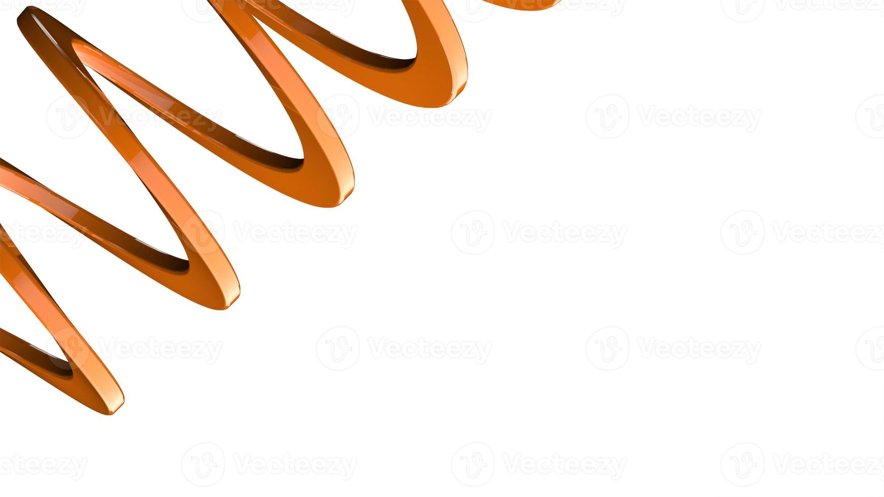 orange graphic resource to make presentations in circular 3d render form photo