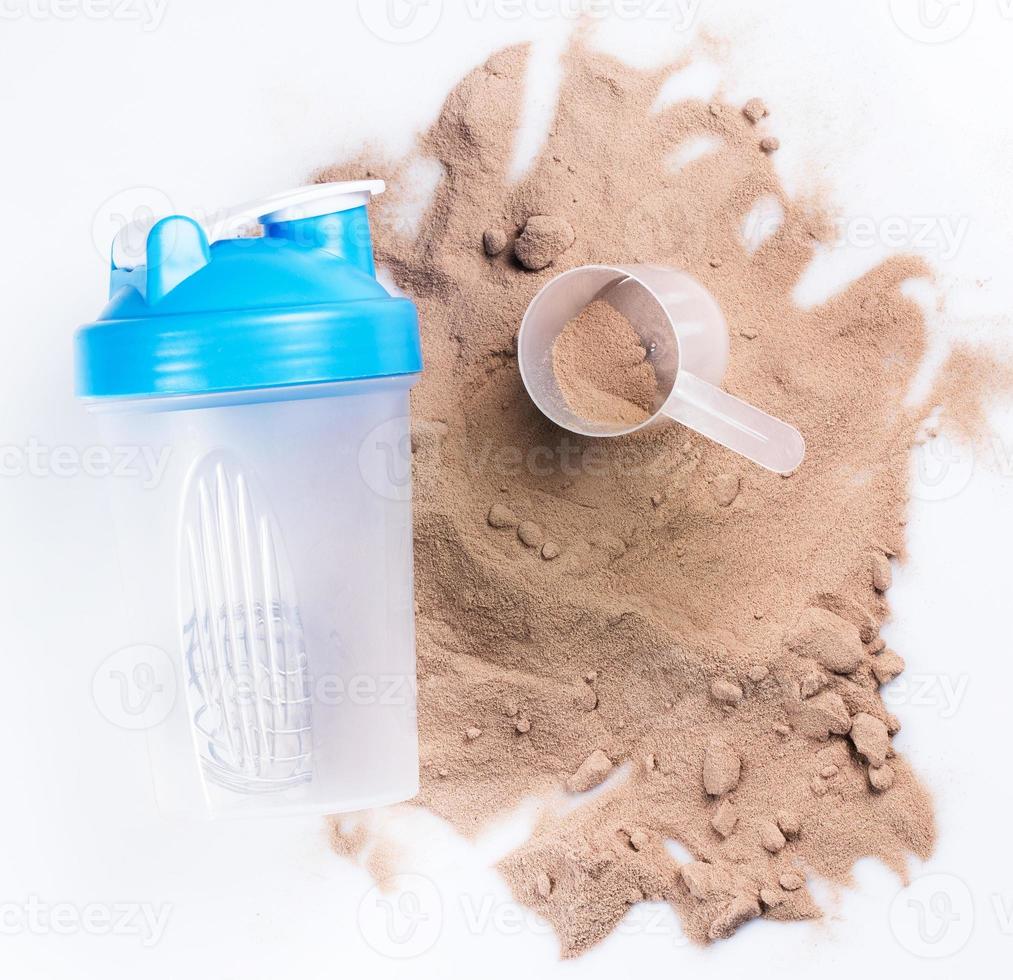 Shaker and protein powder photo