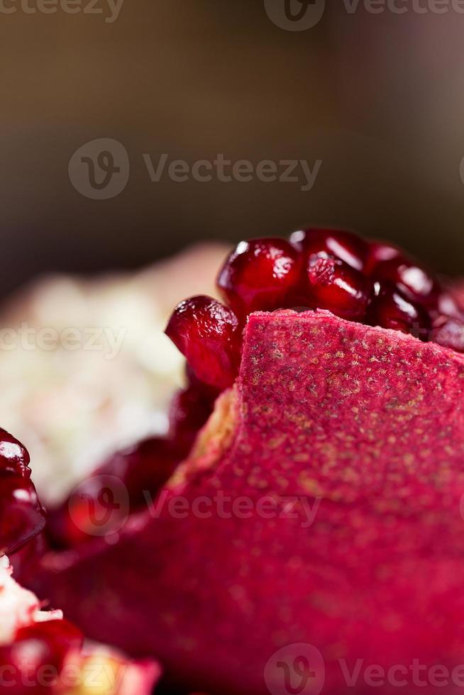 Fresh ripe pomegranate photo