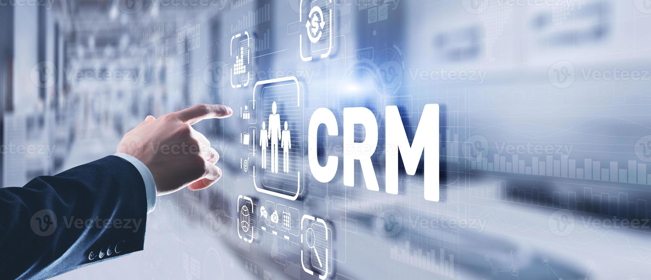 CRM Customer Relationship Management. Customer orientation concept photo