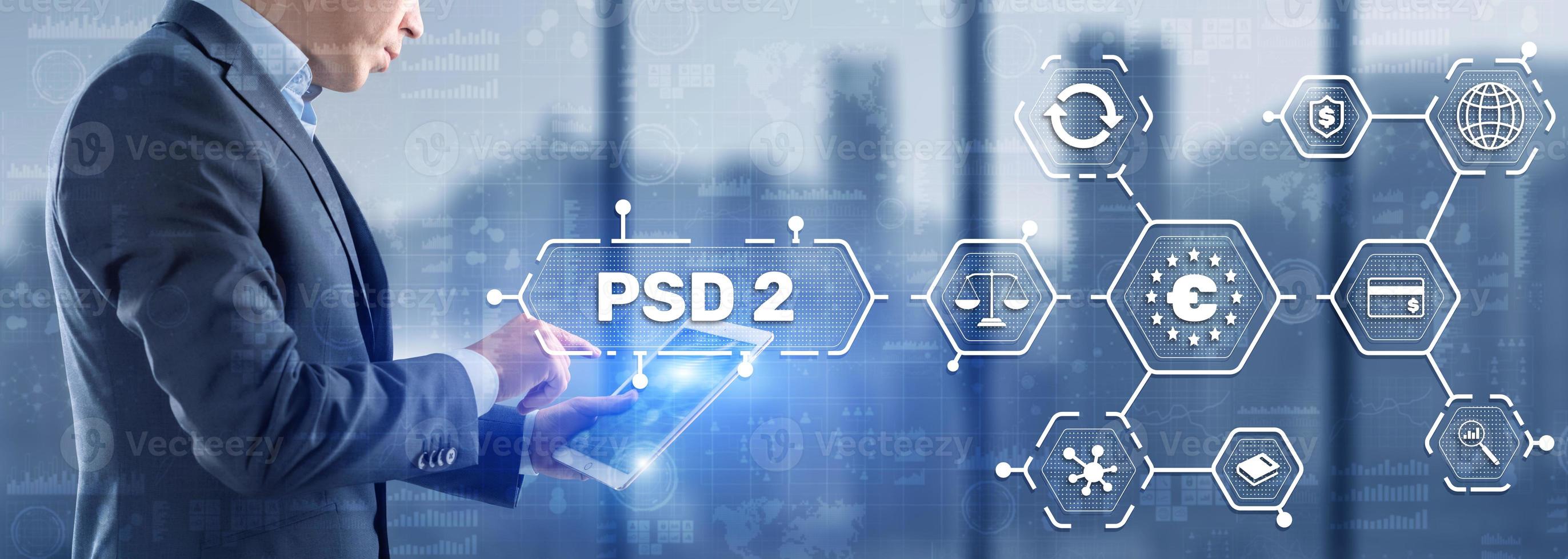 Payment Services Directive revised PSD2. EU Payment Directive photo