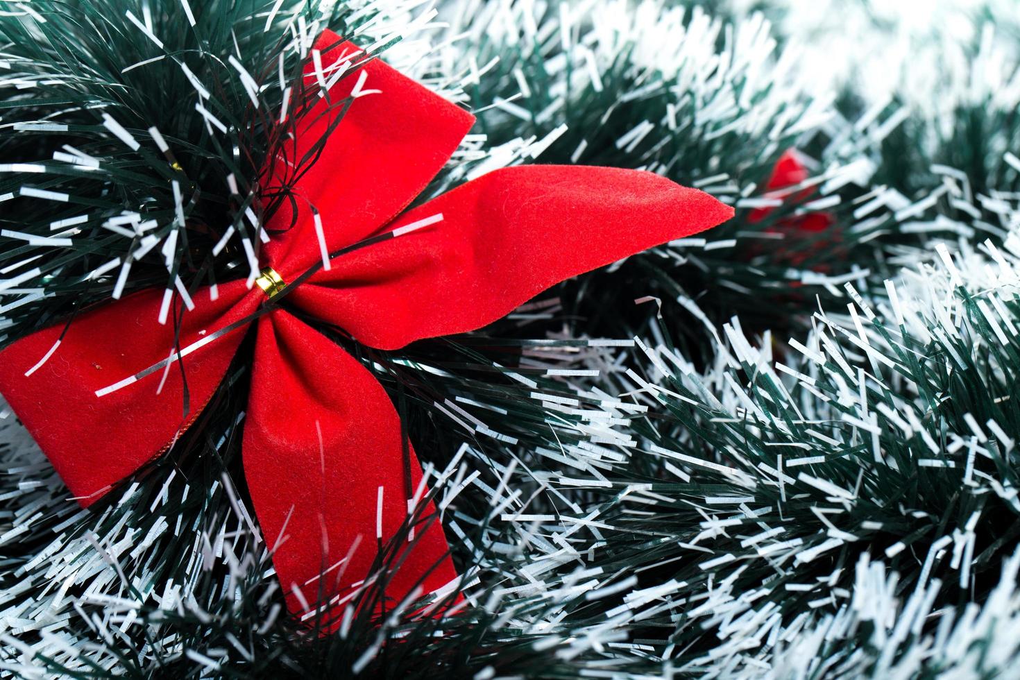 Red christhmas bow photo