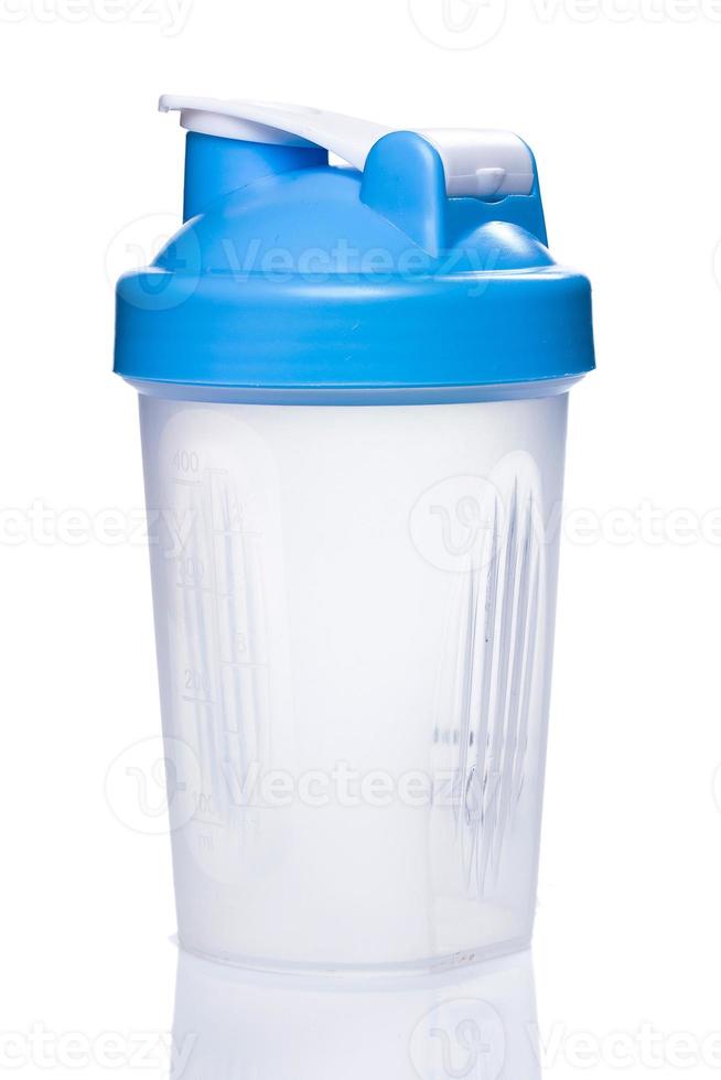 Empty protein shaker photo