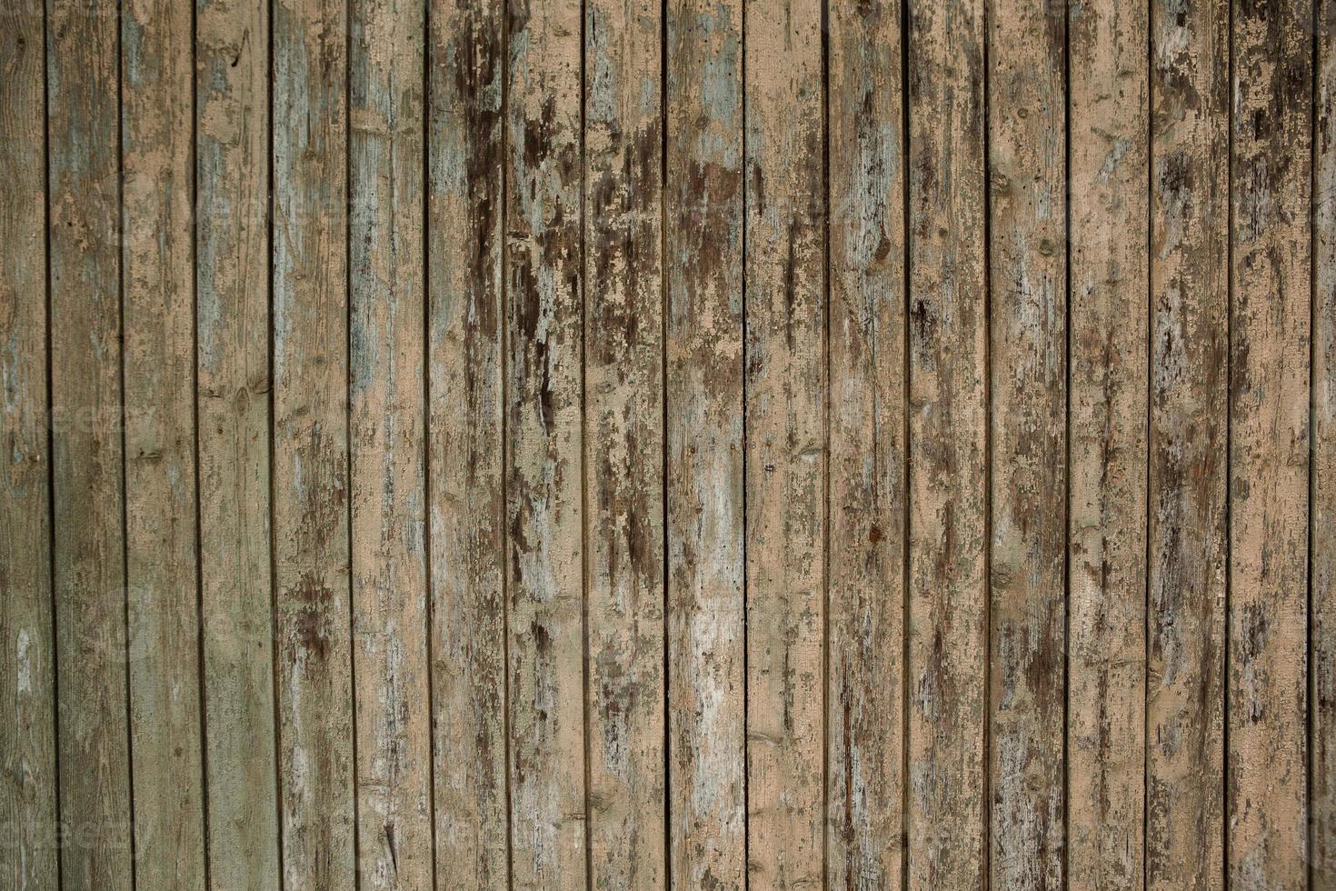 Painted wooden board for design or text. Old painted wood wall. photo