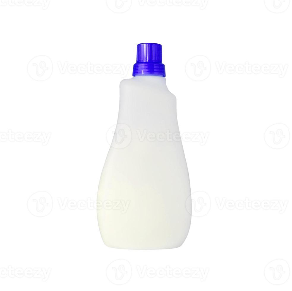 detergent bottle for liquid laundry detergent or cleaning agent or bleach or fabric softener photo