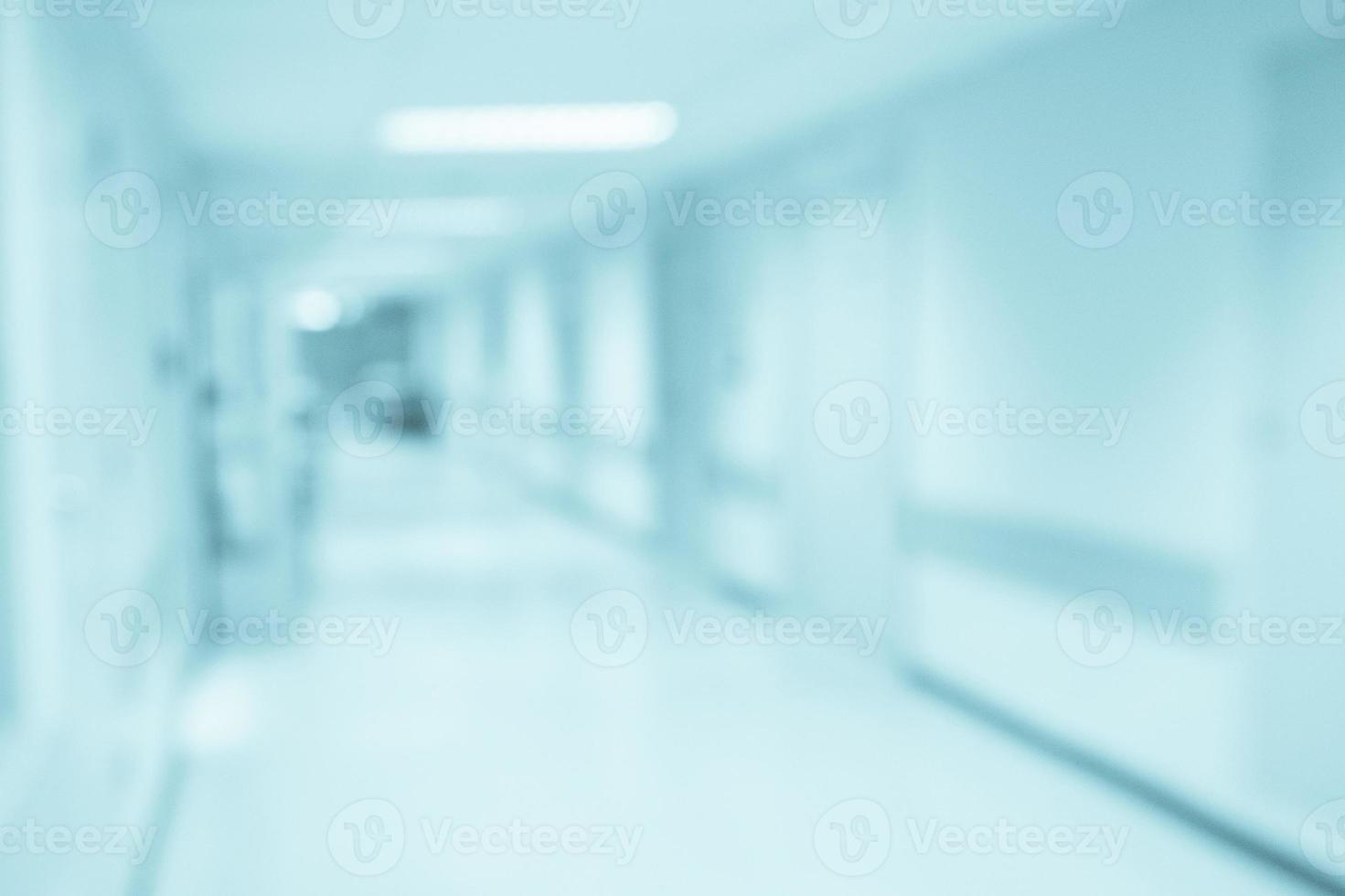 Abstract blur hospital corridor defocused Medical background photo