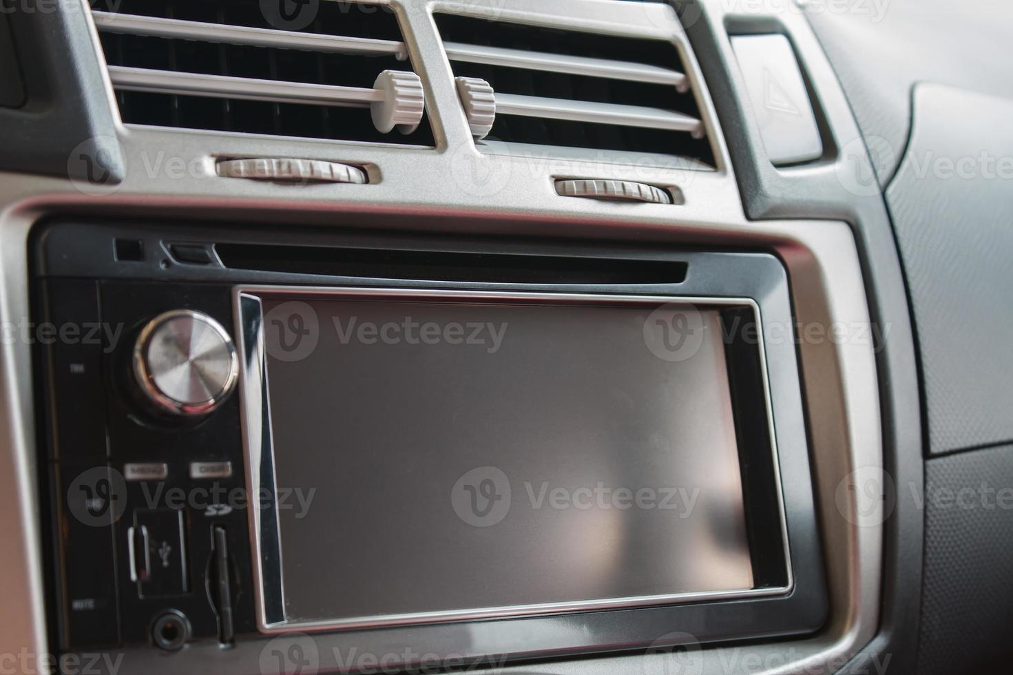 Console panel of the car photo