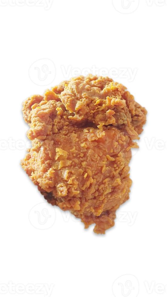 fried chicken crispy with isolated white background photo