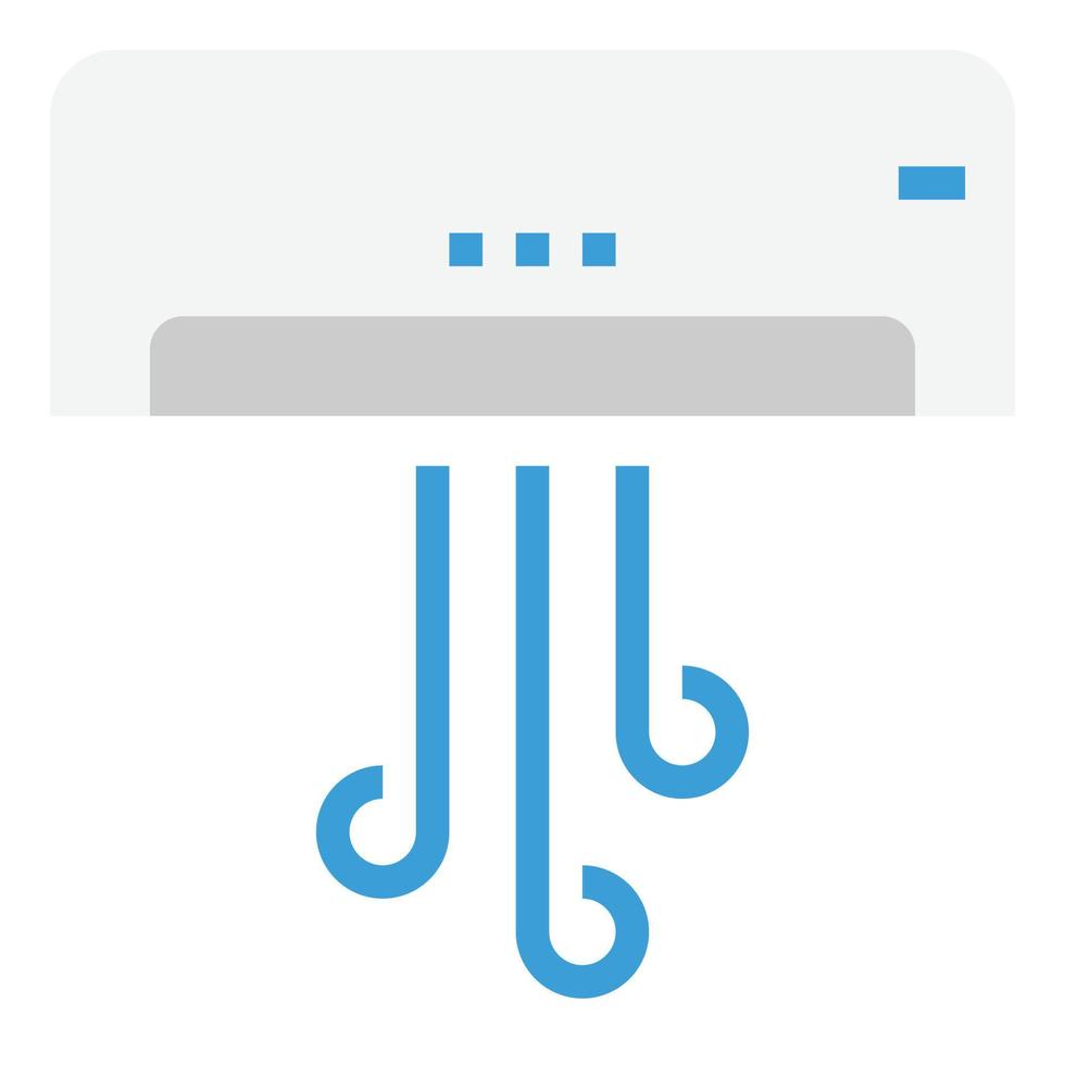 air conditioning  flat icon vector illustration