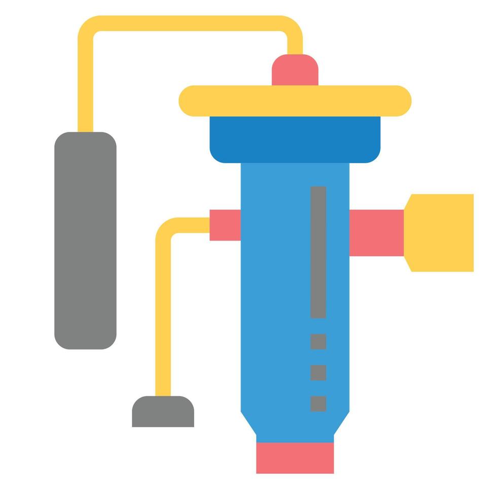 expansion valve flat icon vector illustration