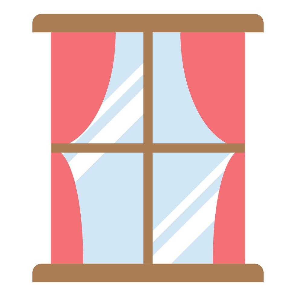 window flat icon vector illustration