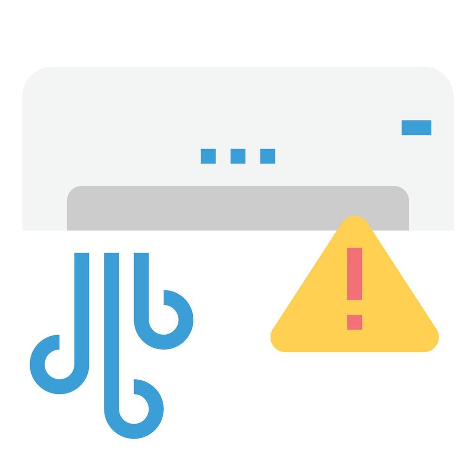 malfunction alert flat icon vector illustration