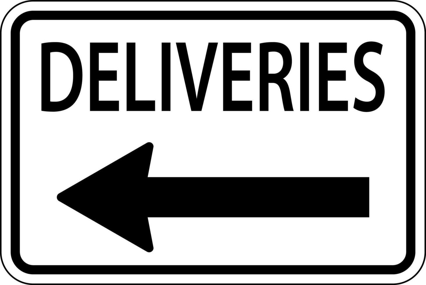 Symbol Deliveries Left Arrow Sign On White Background vector