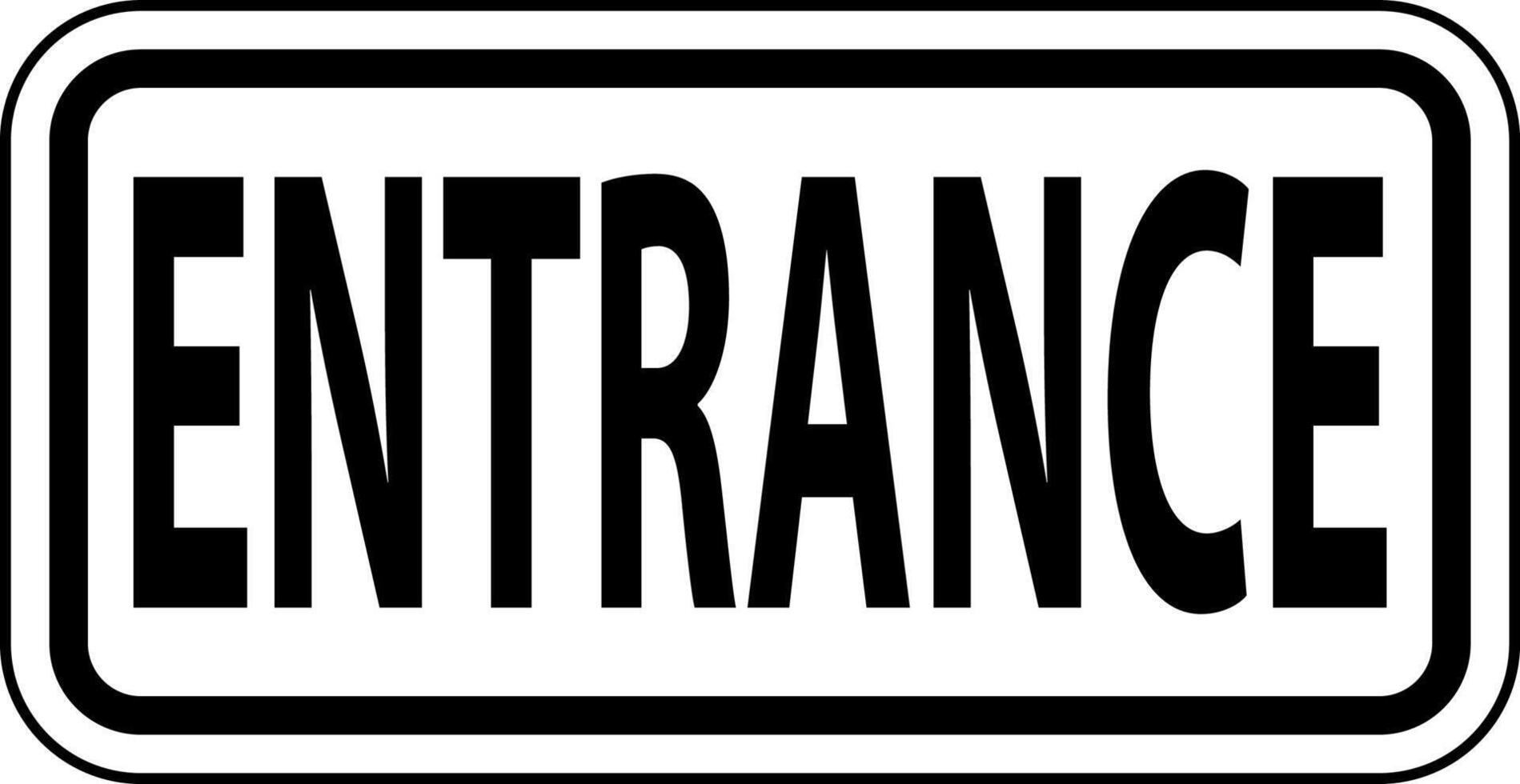 Entrance Sign On White Background 7138489 Vector Art at Vecteezy