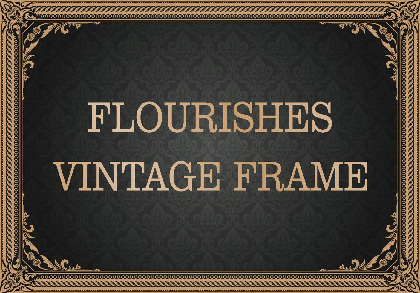 decorative vintage frame vector