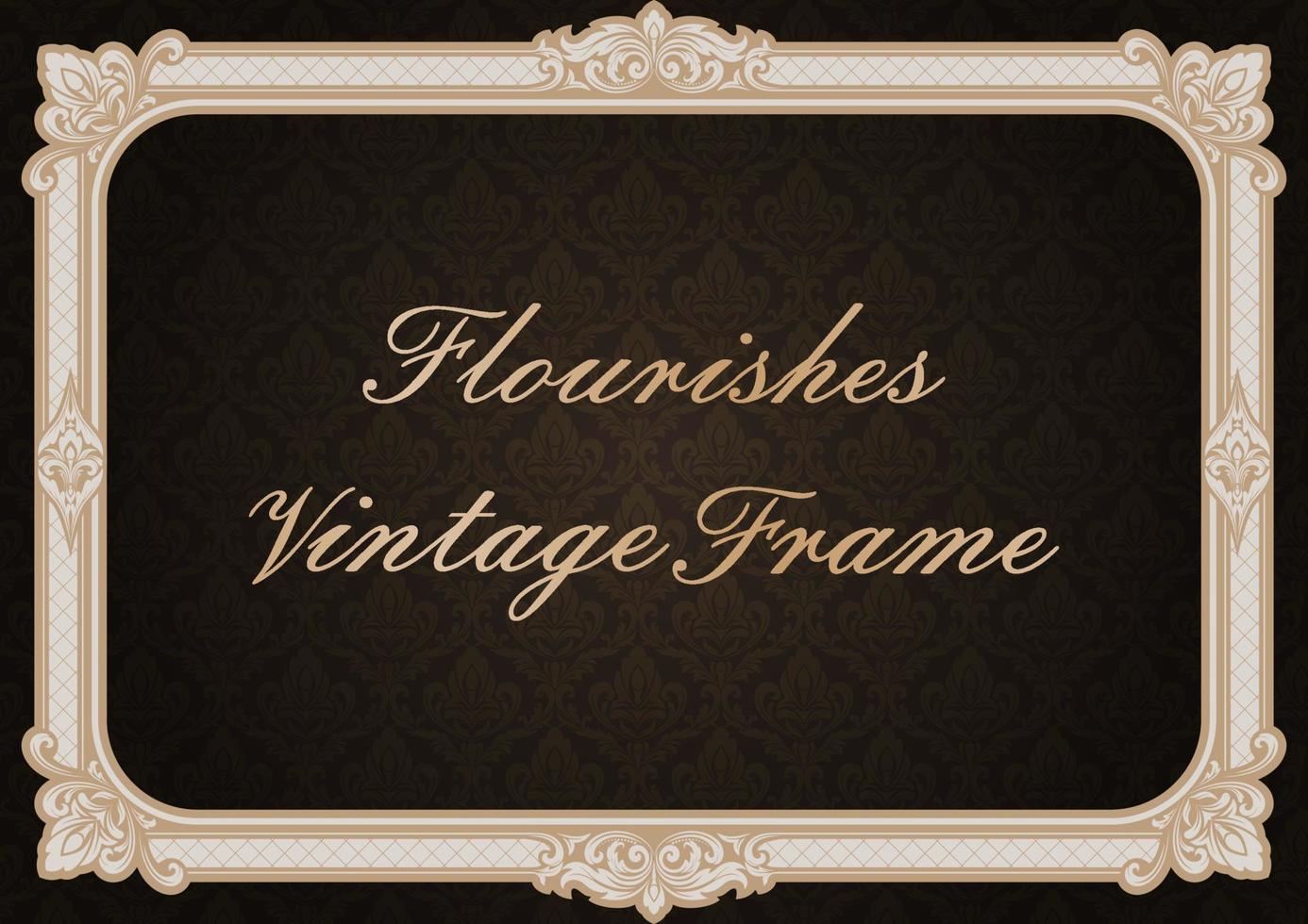 decorative vintage frame vector