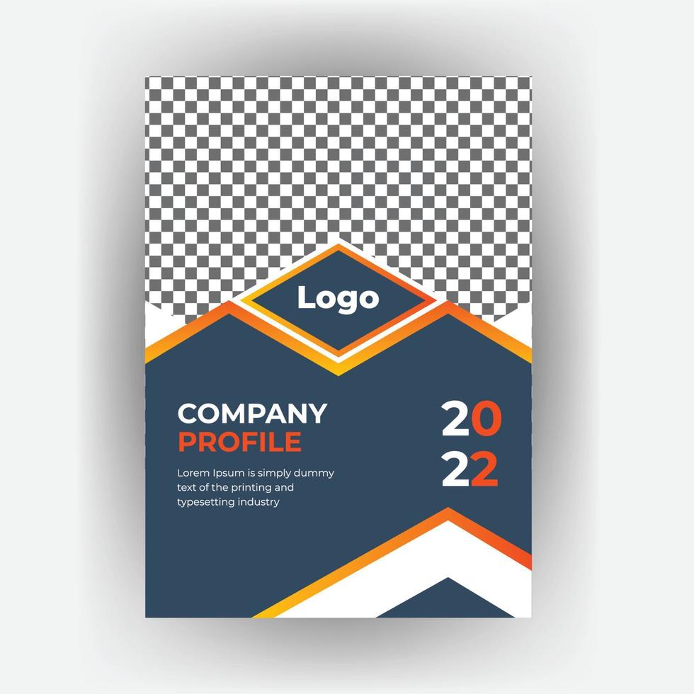 Corporate business brochure book cover design template vector