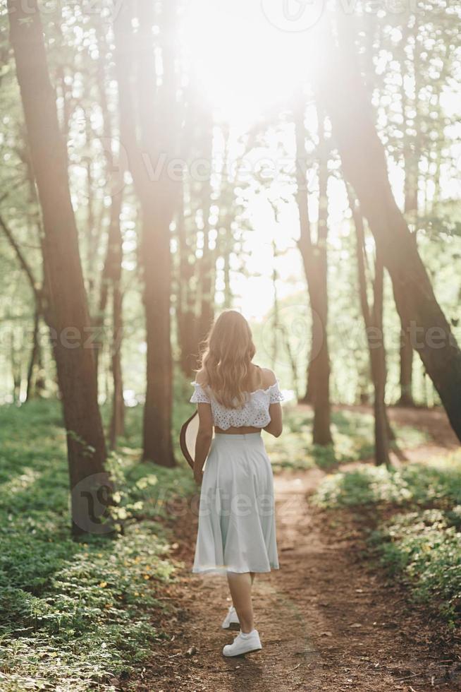 romantic woman in summertime photo