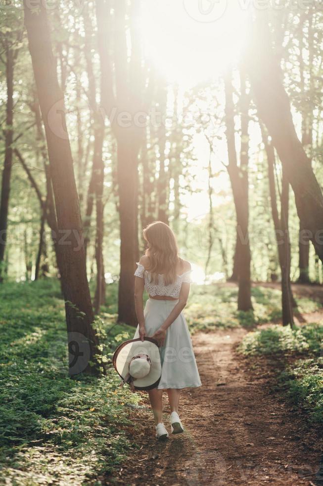 Portrait of romantic woman photo