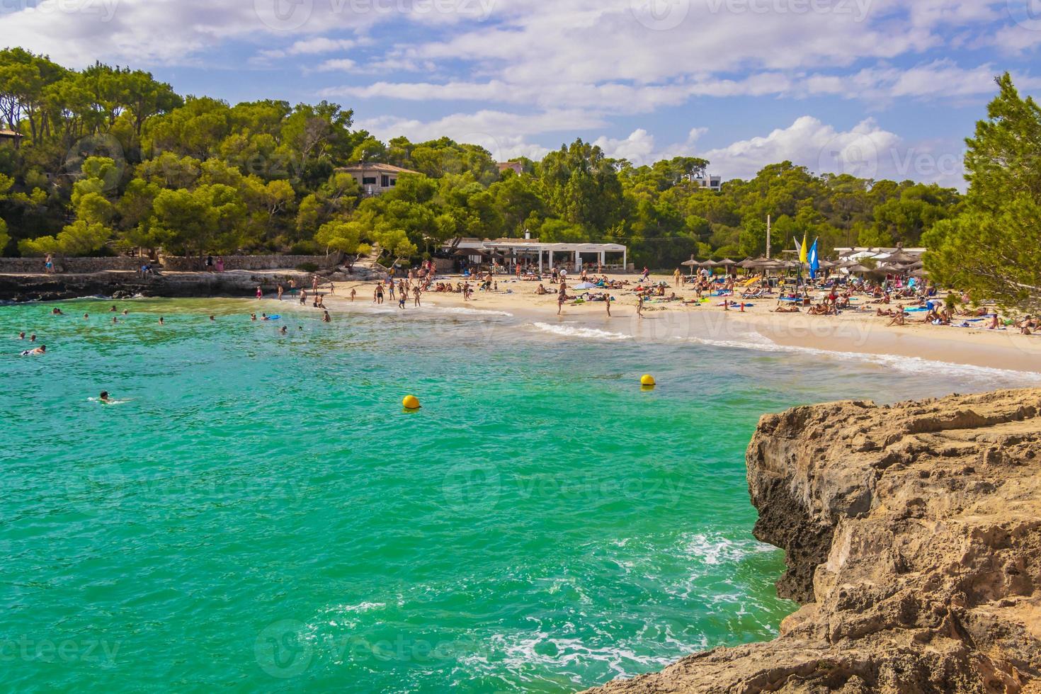 Turquoise beach ses Fonts de n Alis bay Mallorca Spain. photo