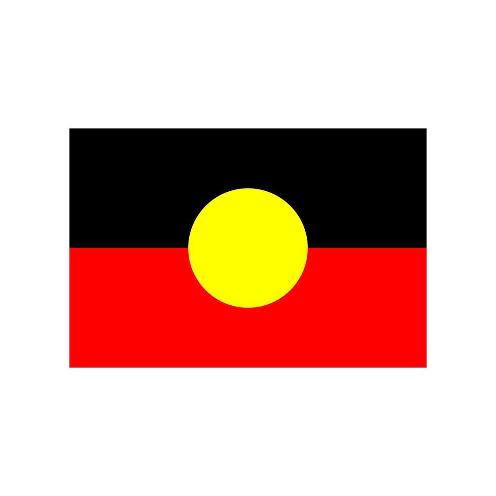 vector de bandera aborigen australiana
