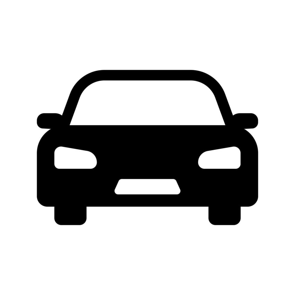 front car vector icon