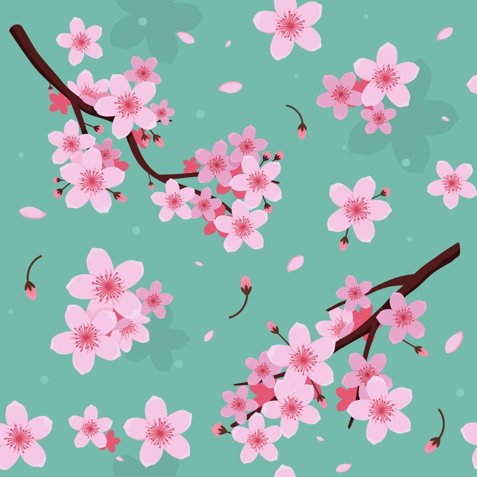 Cherry Blossom Pattern vector