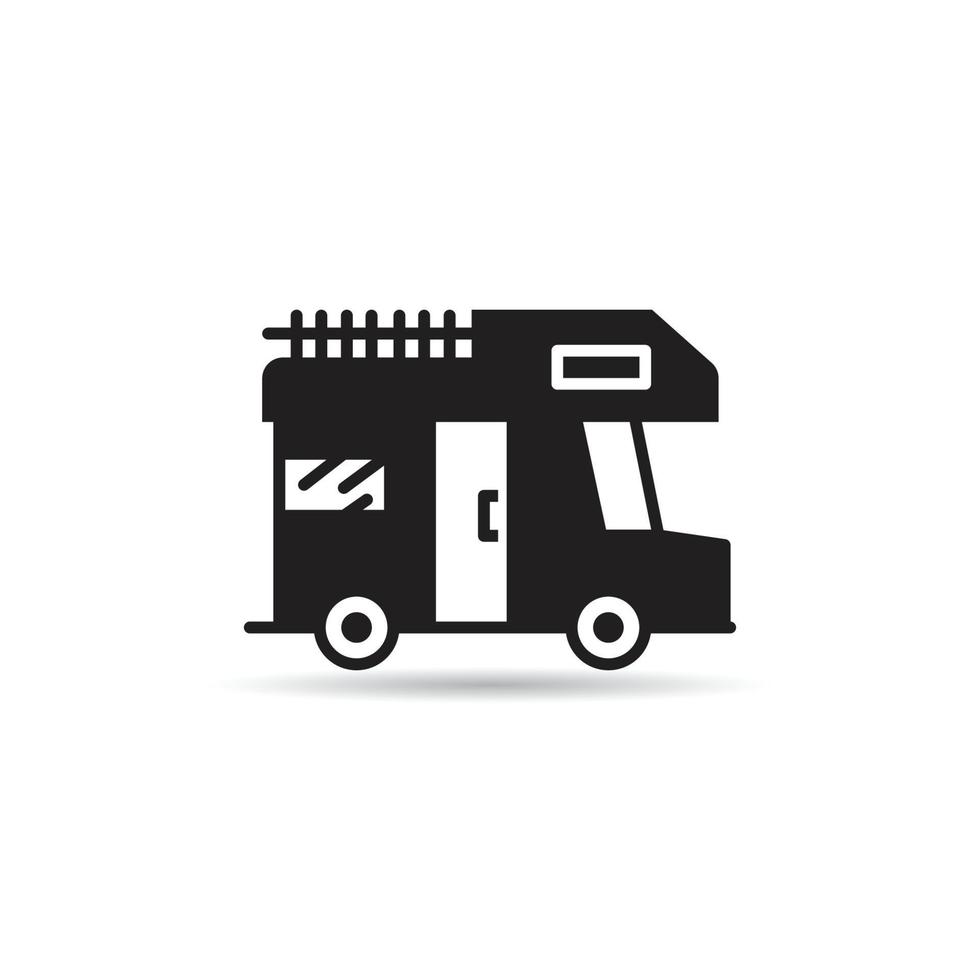 camper van icon vector