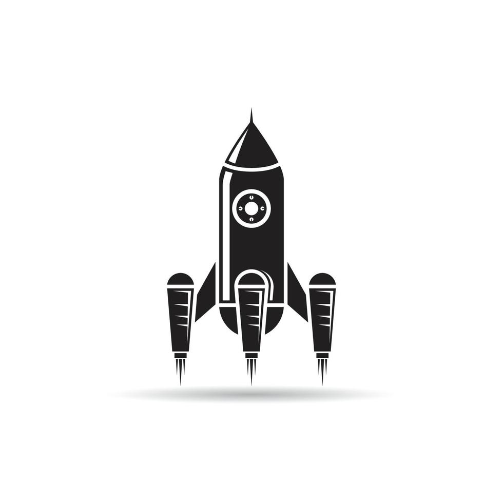 ilustración de vector de icono de nave espacial