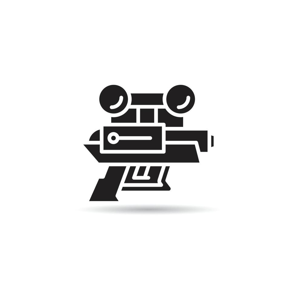 space blaster gun icon vector