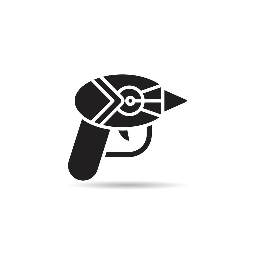 space gun icon illustration vector