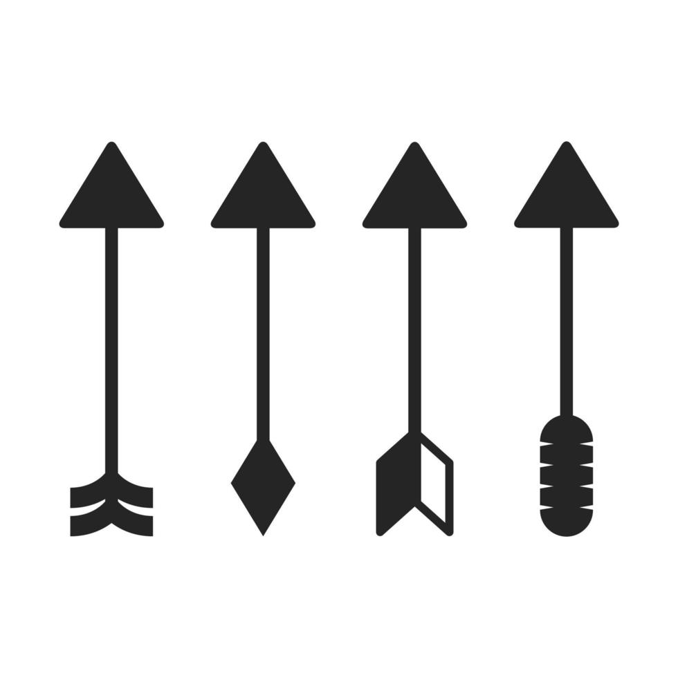 Ilustración de símbolo de flechas tribales vector