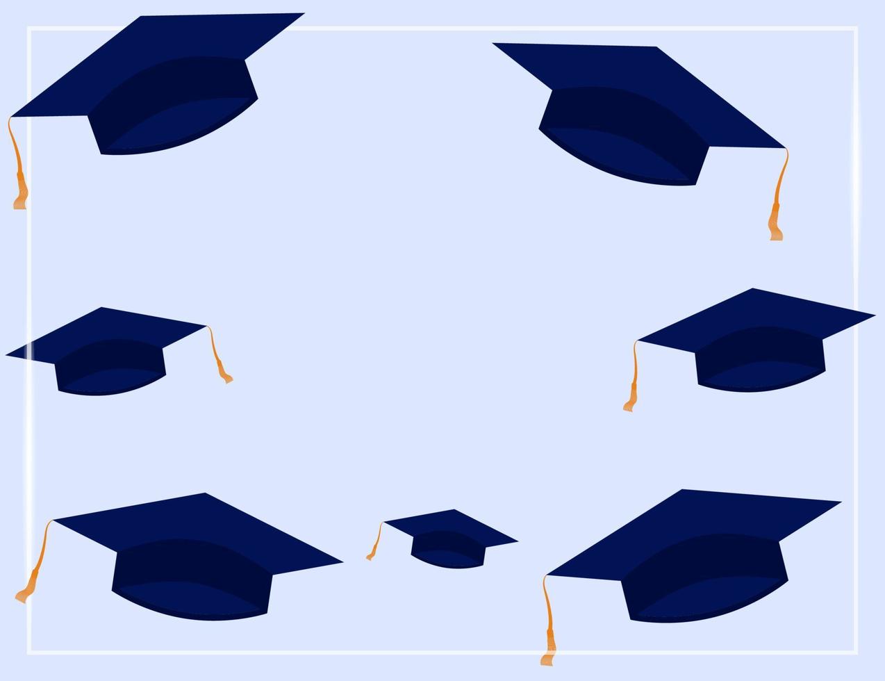 diseño de vector de banner de fin de escuela de graduación