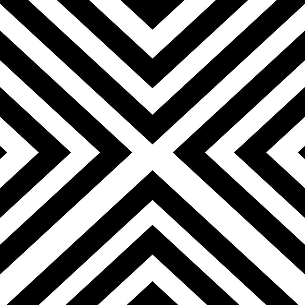 Seamless pattern black and white with regular diagonal lines shape. vector