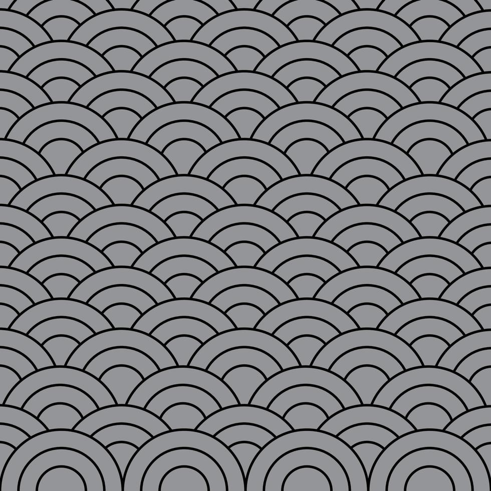 Japanese pattern. Ocean wave background for your design. vector