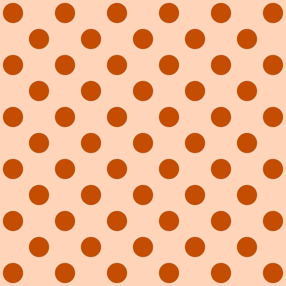 Brown polka dot pattern. vector