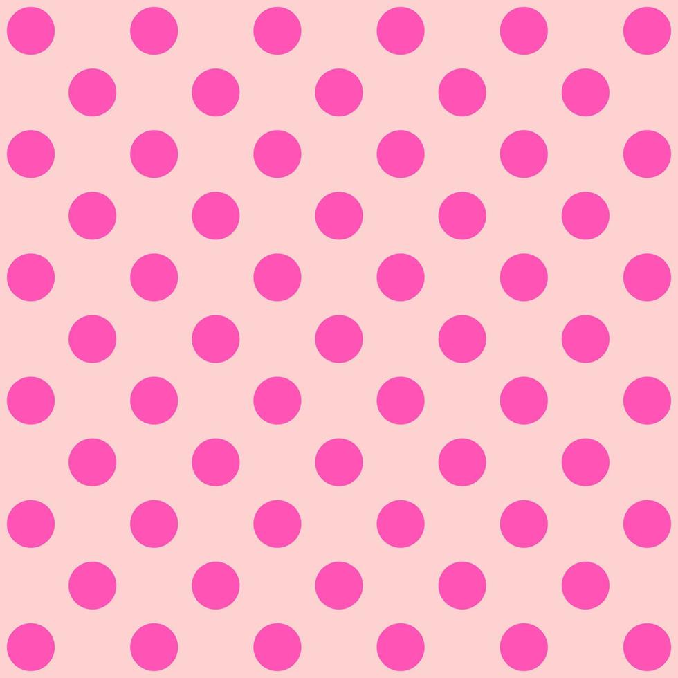 Soft pink polka dot pattern. vector