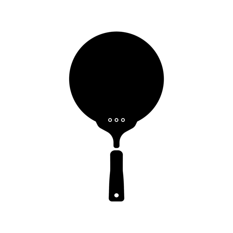 Black icon. Pizza spatula. vector