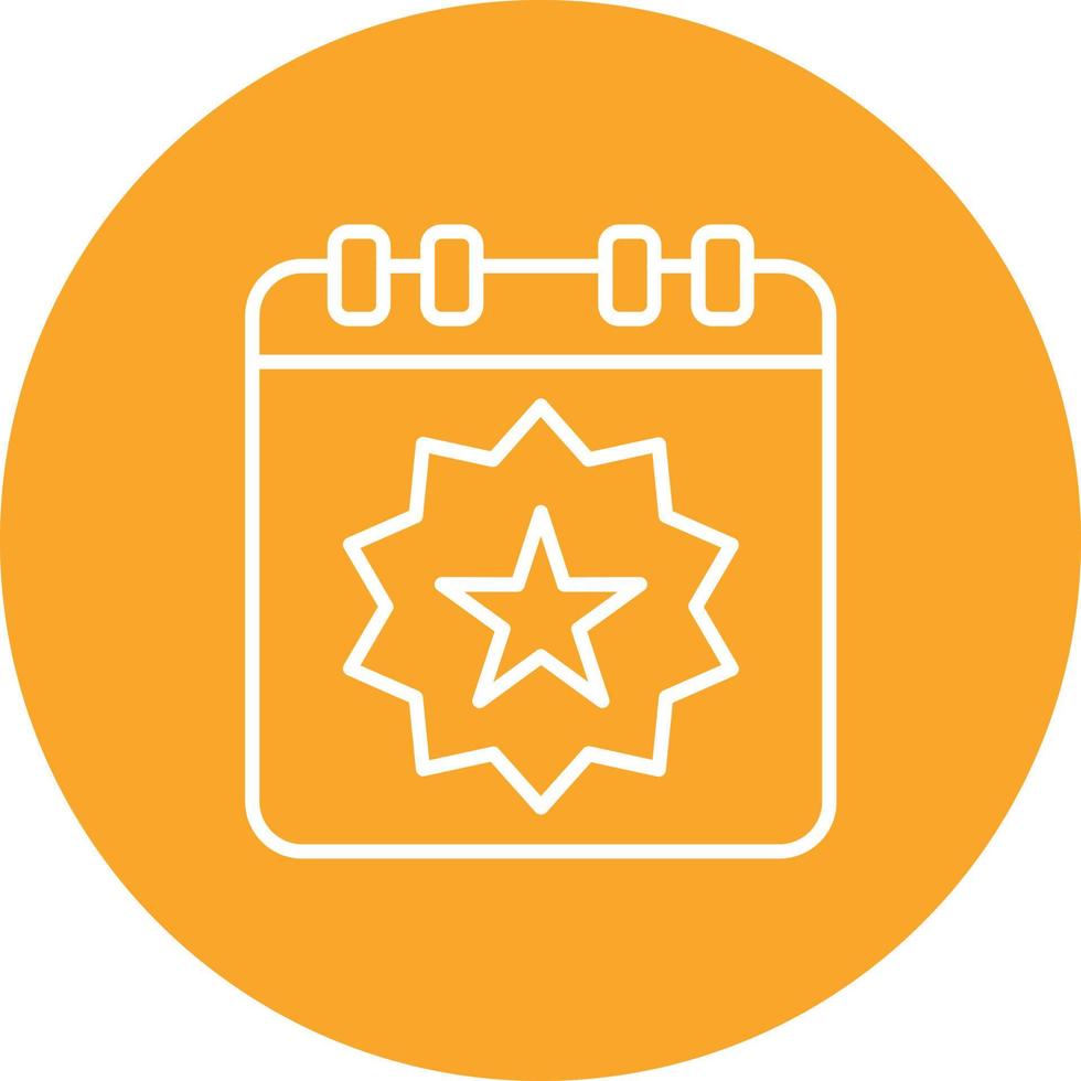 Event Line Circle Background Icon vector